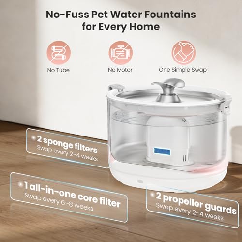 Wireless Stainless Steel Cat Water Fountain