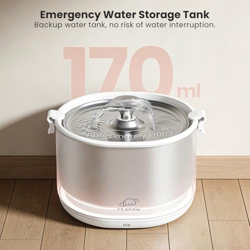 Wireless Stainless Steel Cat Water Fountain