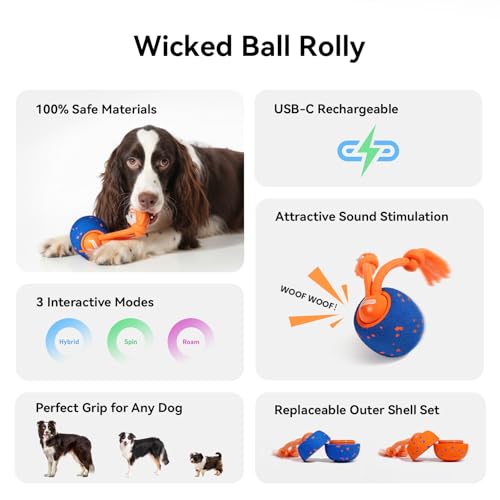 Smart Interactive Rolling Dog Ball Toy