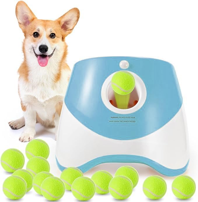 Automatic Dog Ball Launcher with Adjustable Range