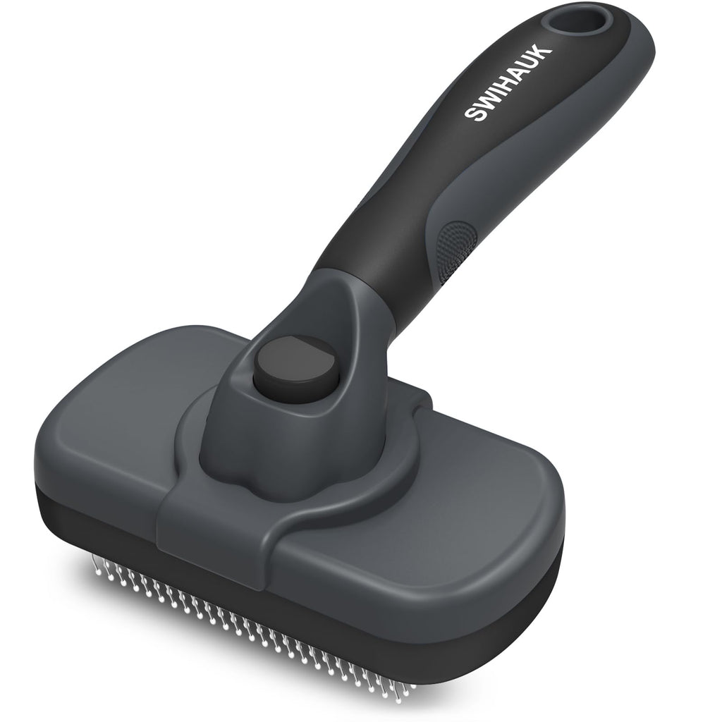 SWIHAUK Self Cleaning Slicker Brush for Pets