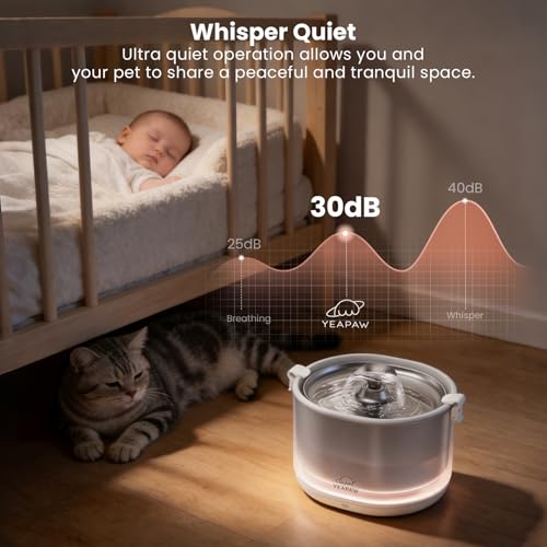 Wireless Stainless Steel Cat Water Fountain
