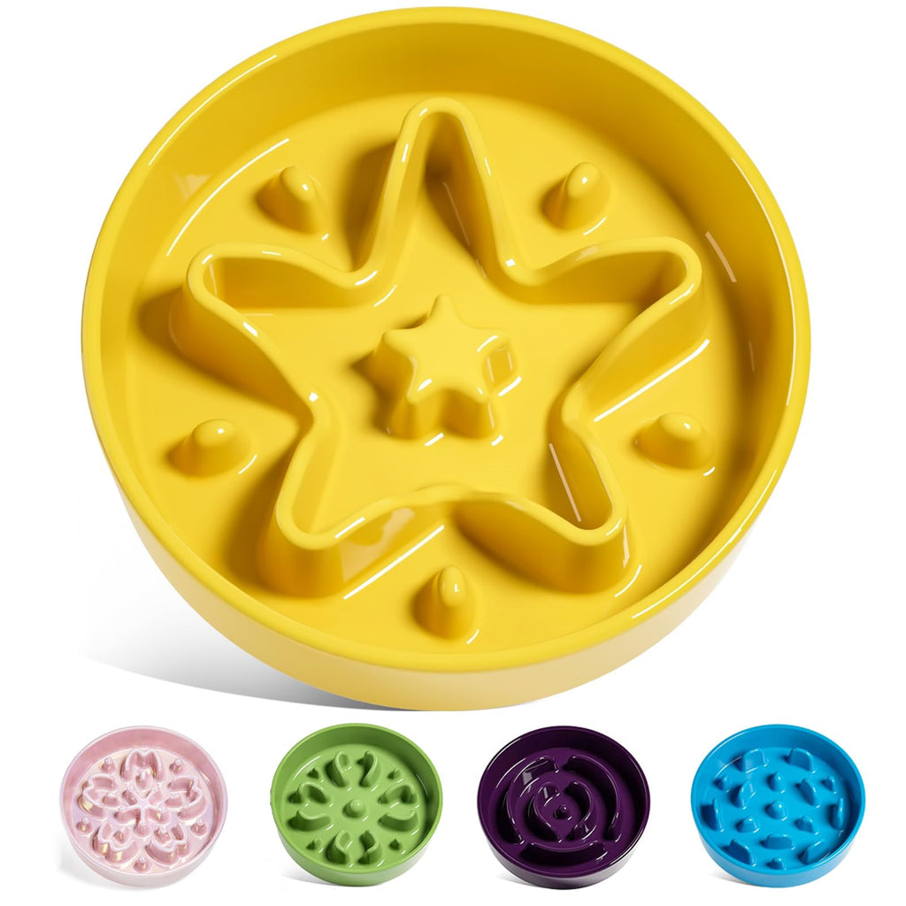 LE TAUCI Dog Bowls Slow Feeder Ceramic