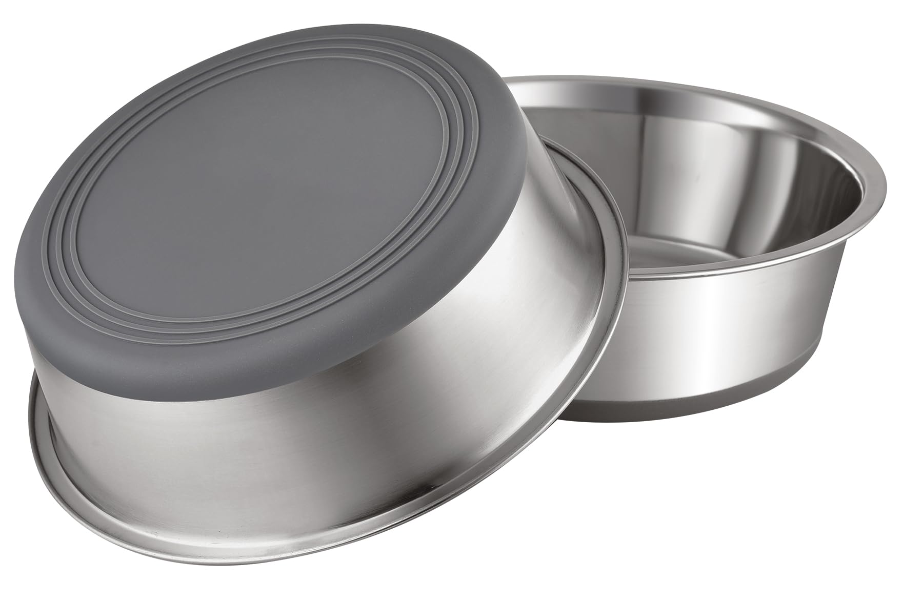 PEGYY11 Nonslip Stainless Steel Dog Cat Bowls, 2 Count