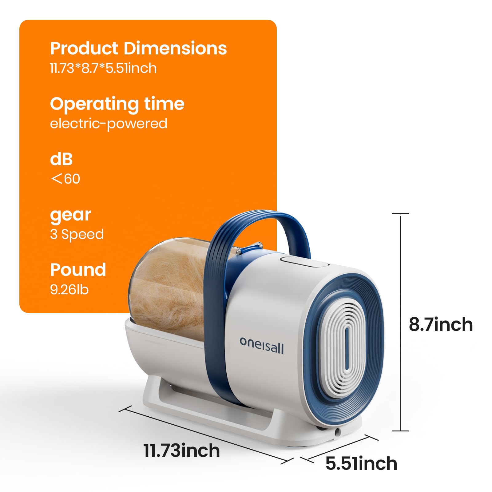 Pet Grooming Vacuum Kit with Clipper Tools