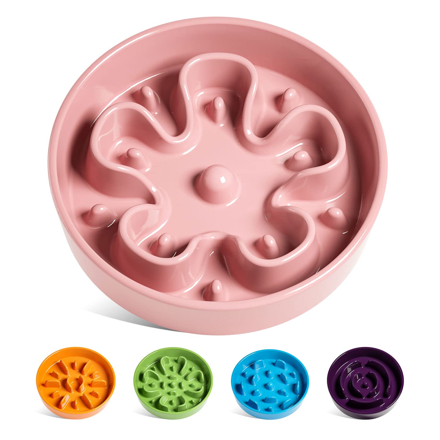 LE TAUCI Dog Bowls Slow Feeder Ceramic