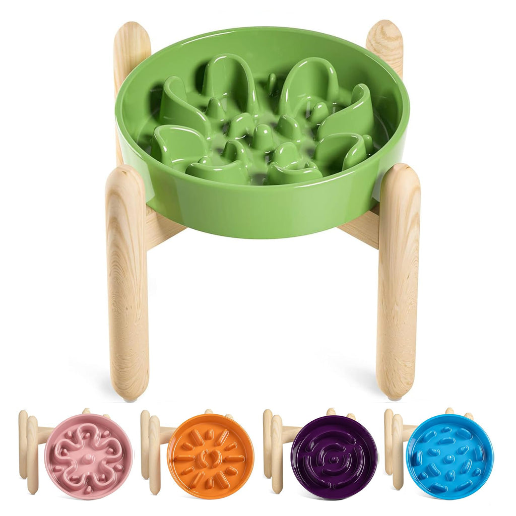 LE TAUCI Dog Bowls Slow Feeder Ceramic