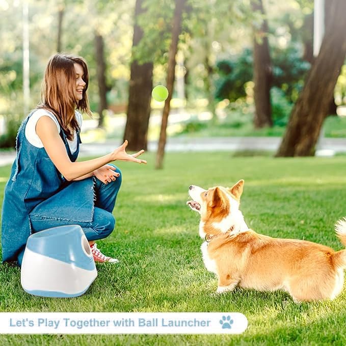Automatic Dog Ball Launcher with Adjustable Range