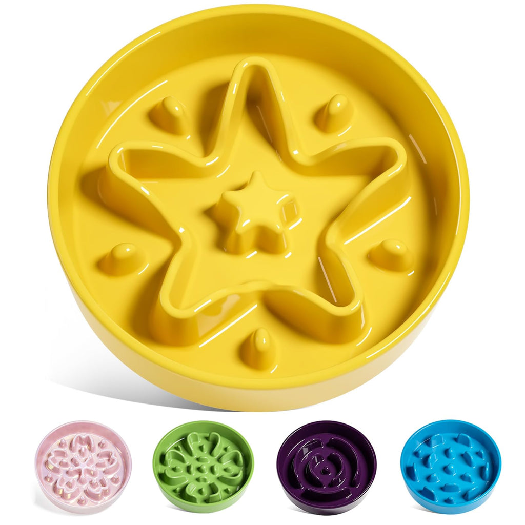LE TAUCI Dog Bowls Slow Feeder Ceramic