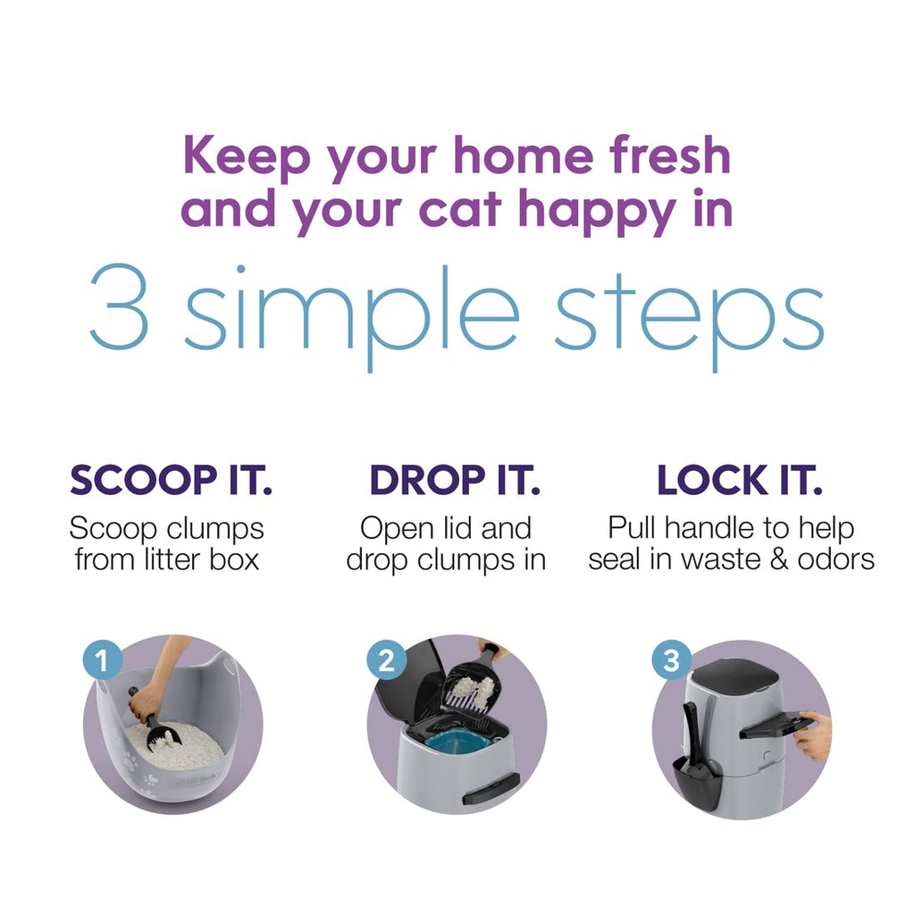 Cat Litter Waste Disposal Pail with Odor Lock