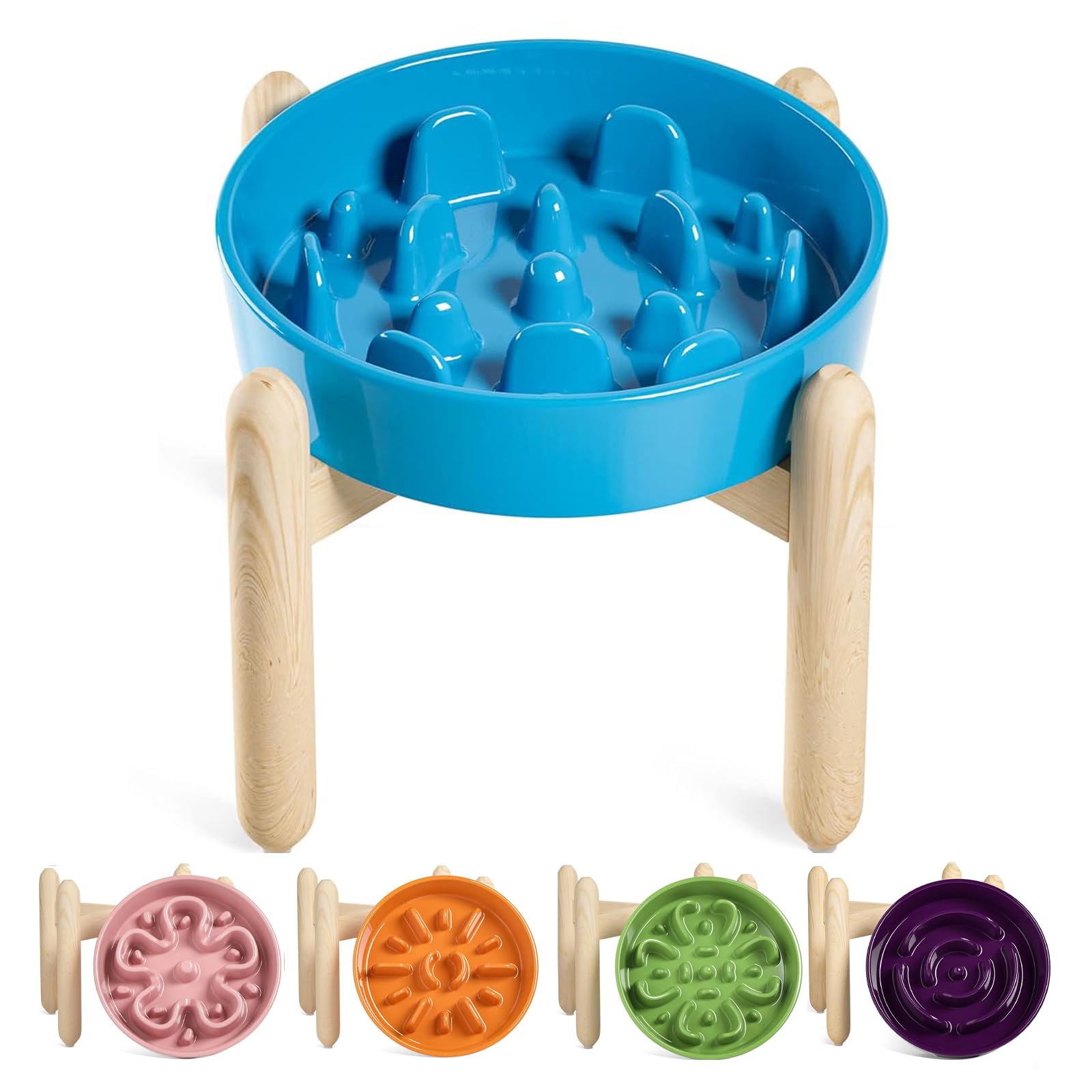 LE TAUCI Dog Bowls Slow Feeder Ceramic