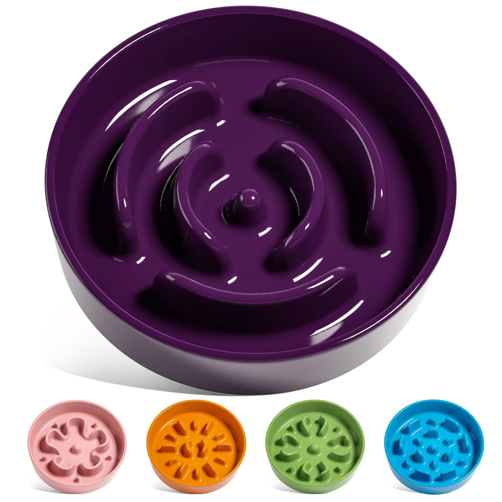 LE TAUCI Dog Bowls Slow Feeder Ceramic