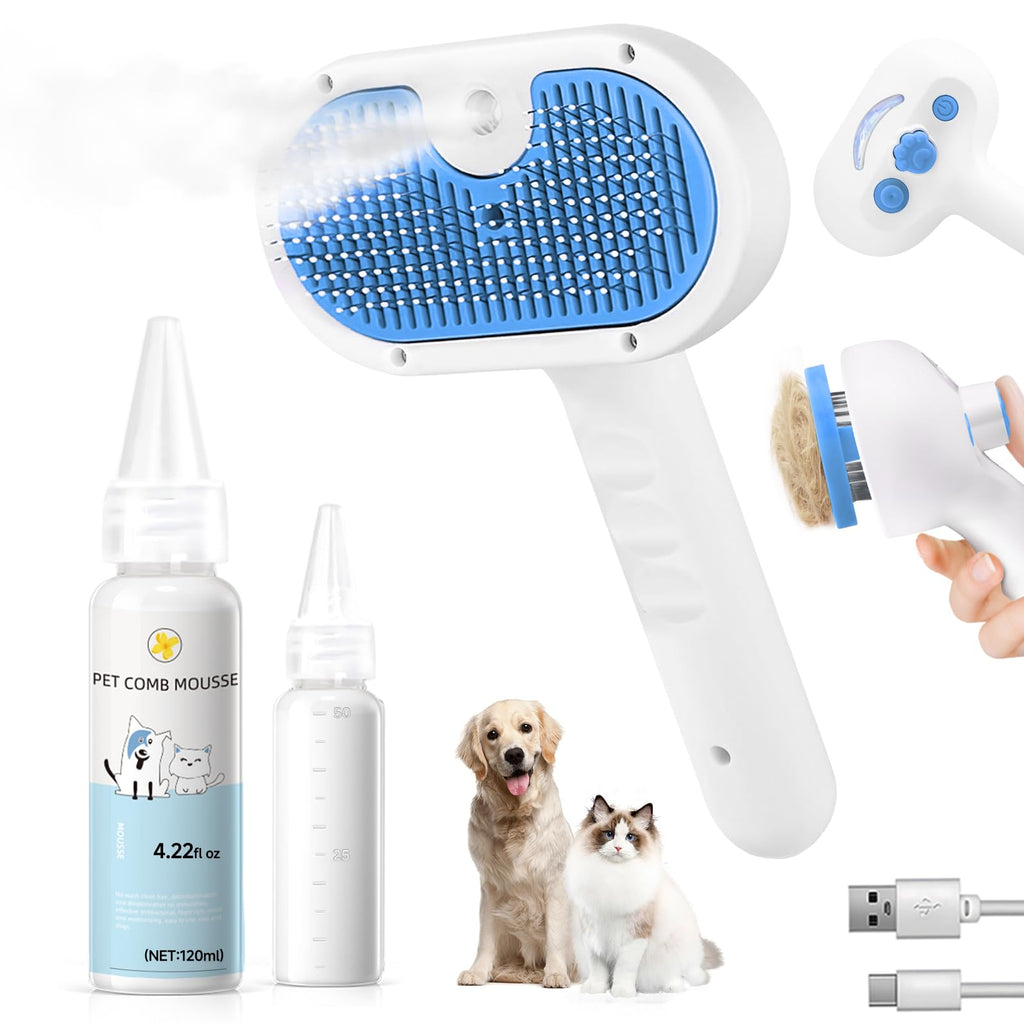 Pet Steam Brush for Dog & Cat