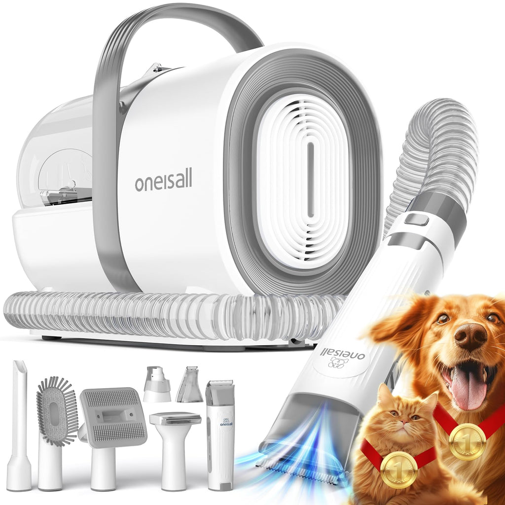 Pet Grooming Vacuum Kit with Clipper Tools