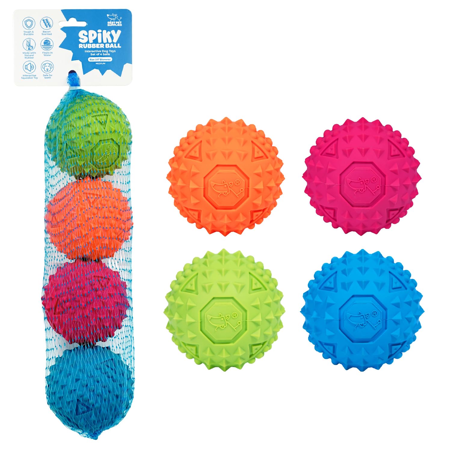 Interactive Squeaky Dog Toy for Active Chewers