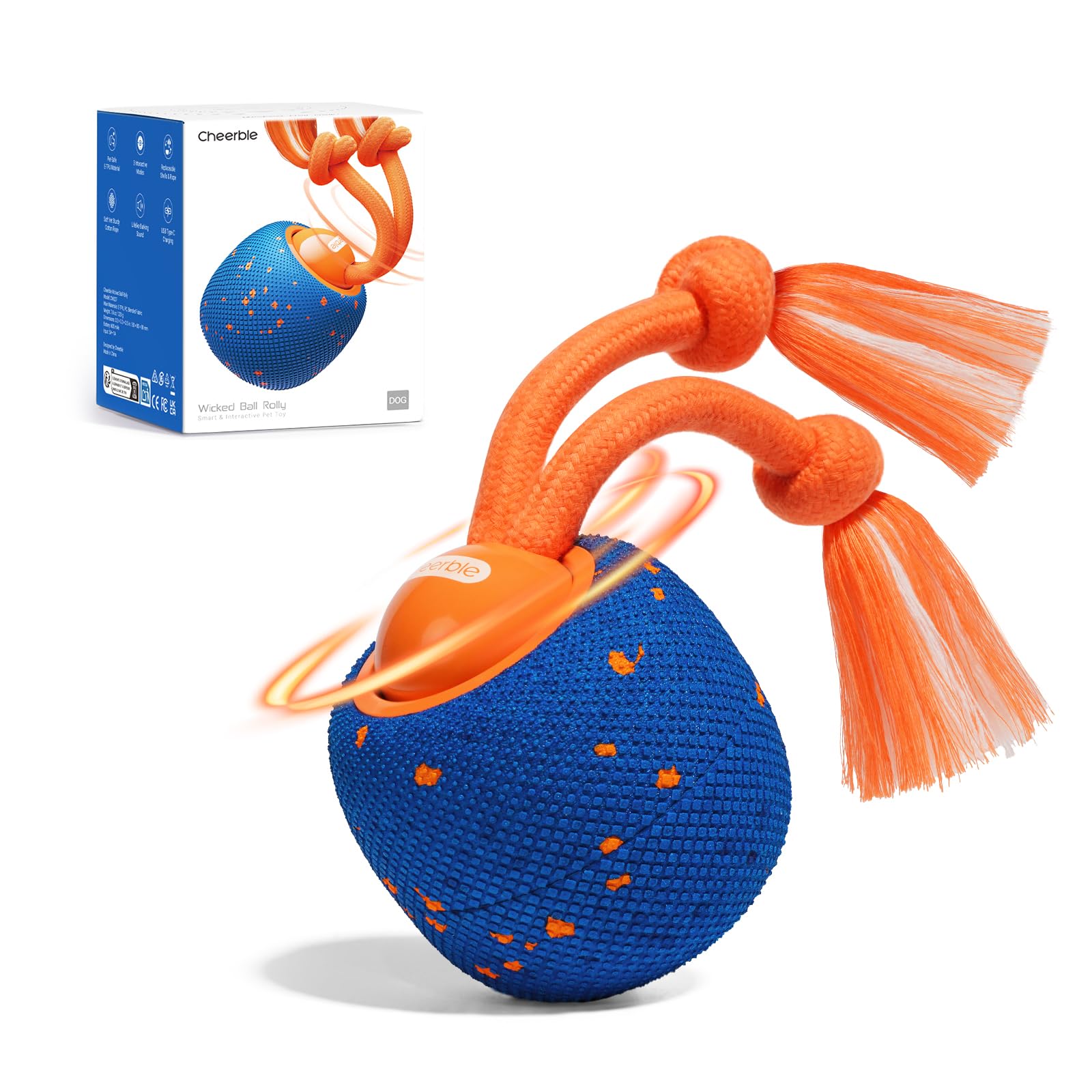 Smart Interactive Rolling Dog Ball Toy