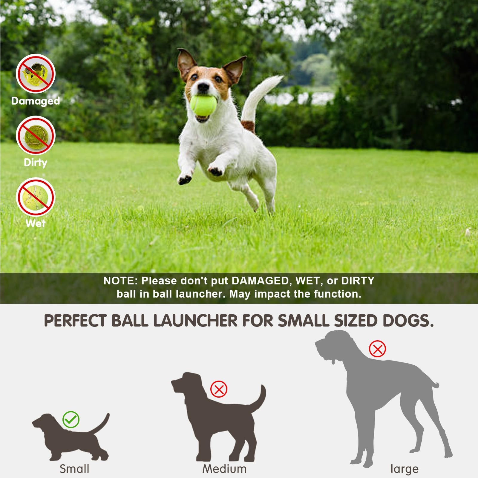 Automatic Dog Ball Launcher with Adjustable Range