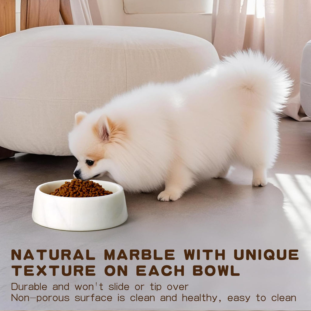 SAMAH Marble Dog Bowl