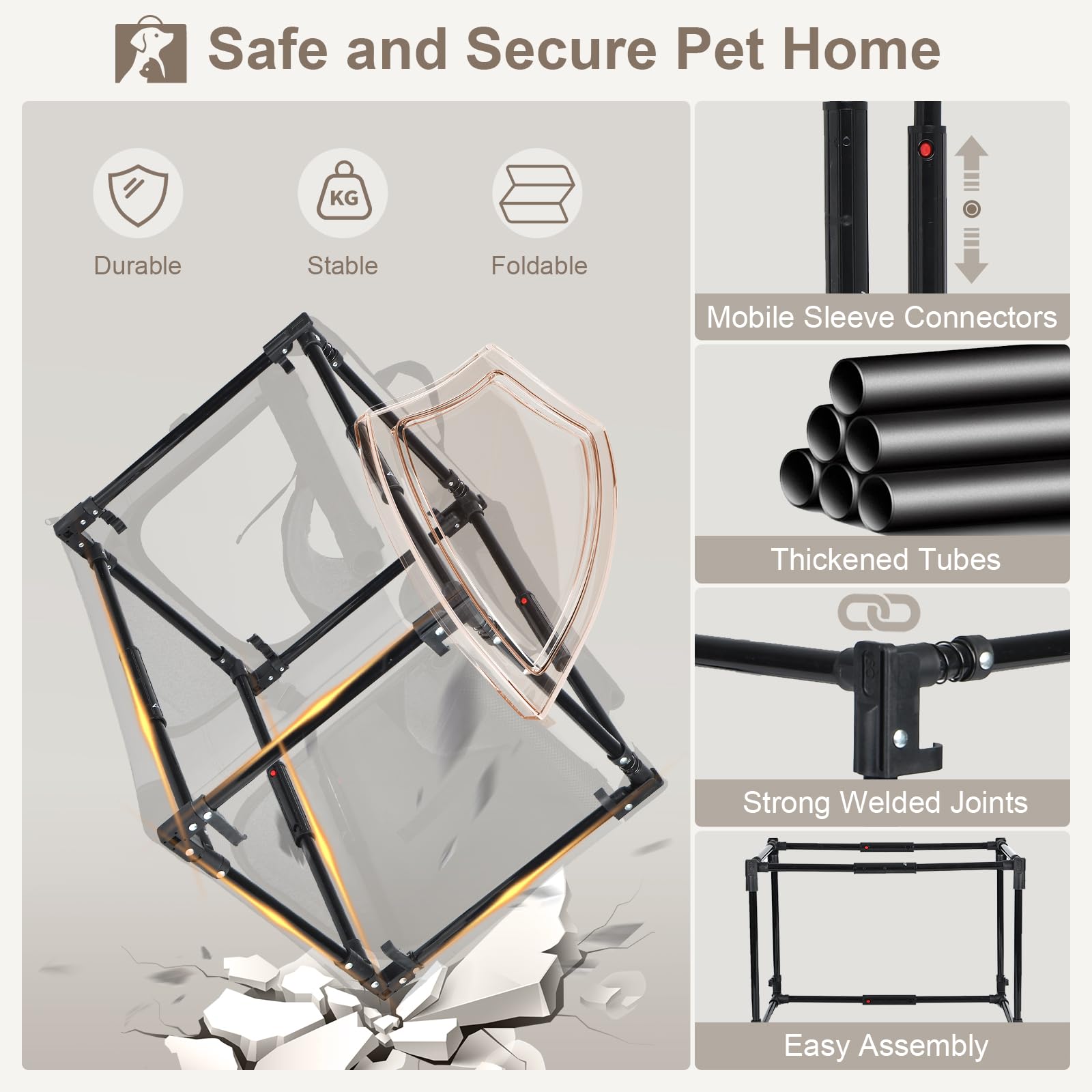 2-in-1 Large Cat Travel Carrier with Litter Box