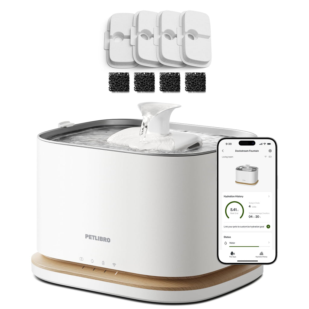 Cordless Smart Pet Water Fountain with App