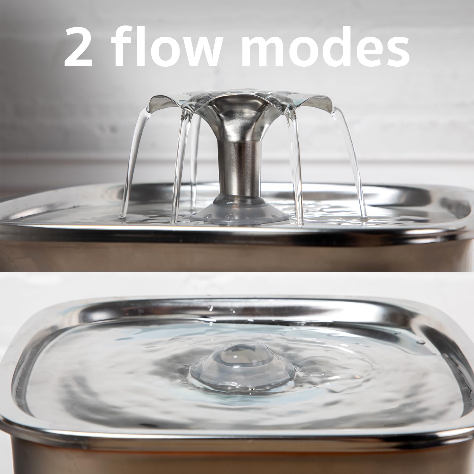 Stainless Steel Pet Water Fountain with Filters