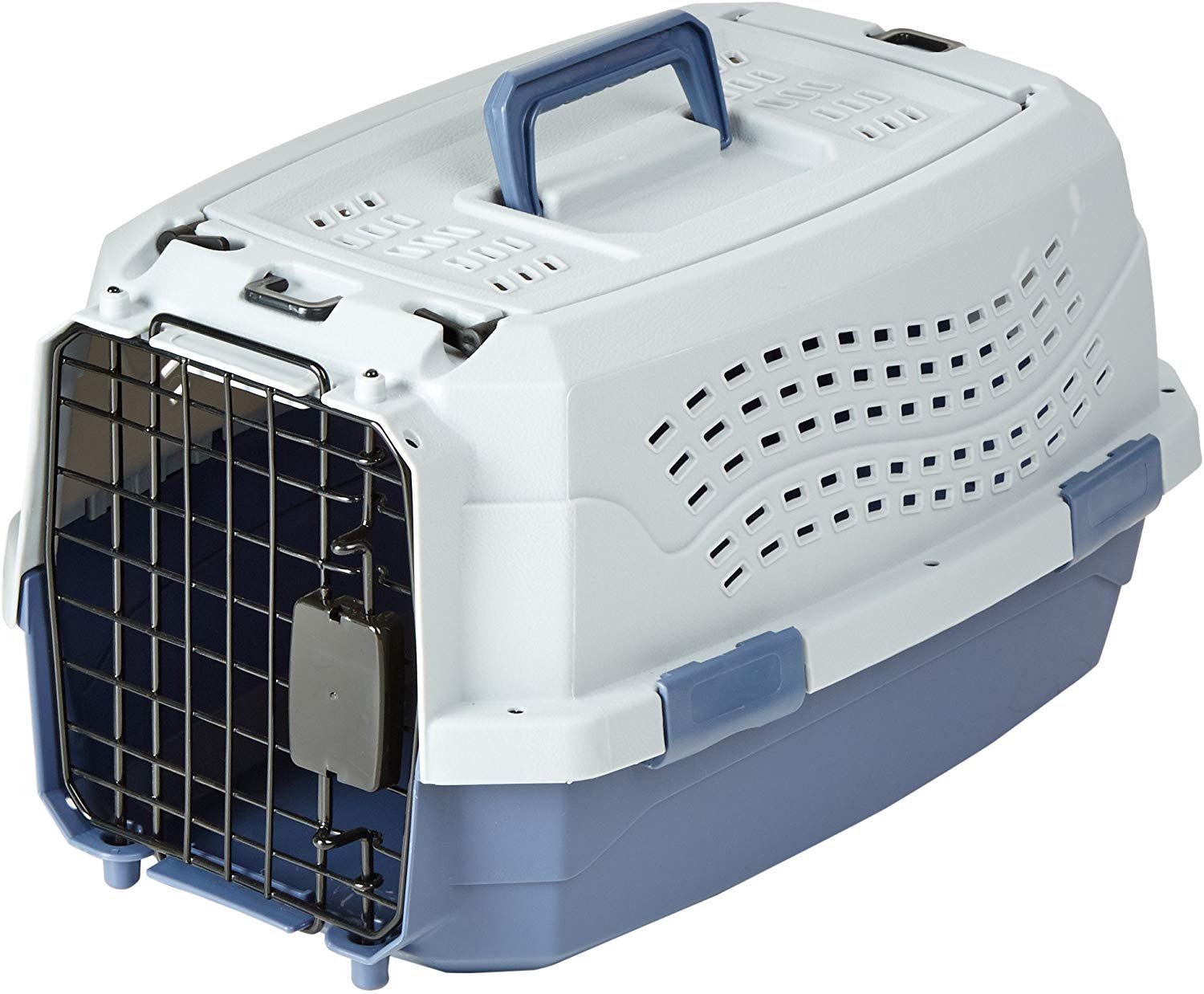 Durable Plastic Pet Carrier with Buckle Door