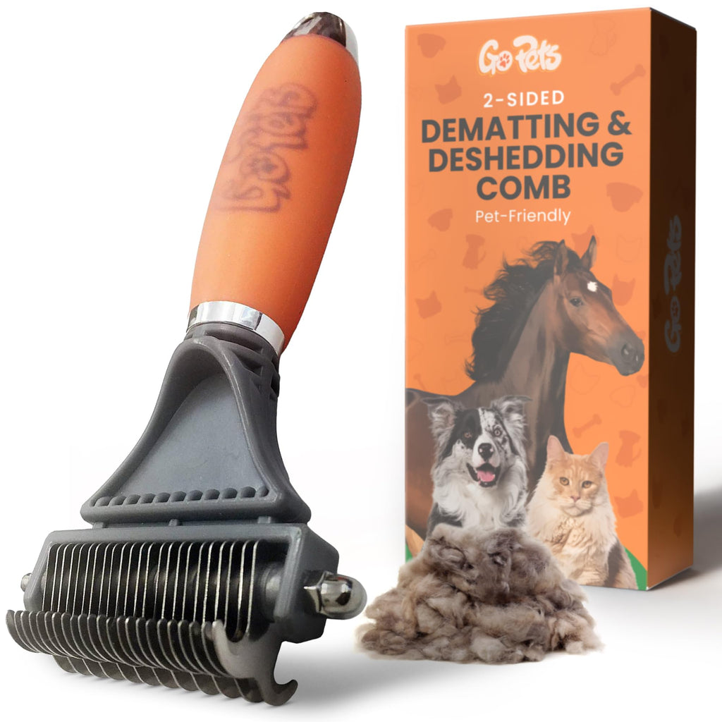 2-Sided Deshedding and Dematting Pet Comb