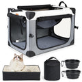 2-in-1 Large Cat Travel Carrier with Litter Box