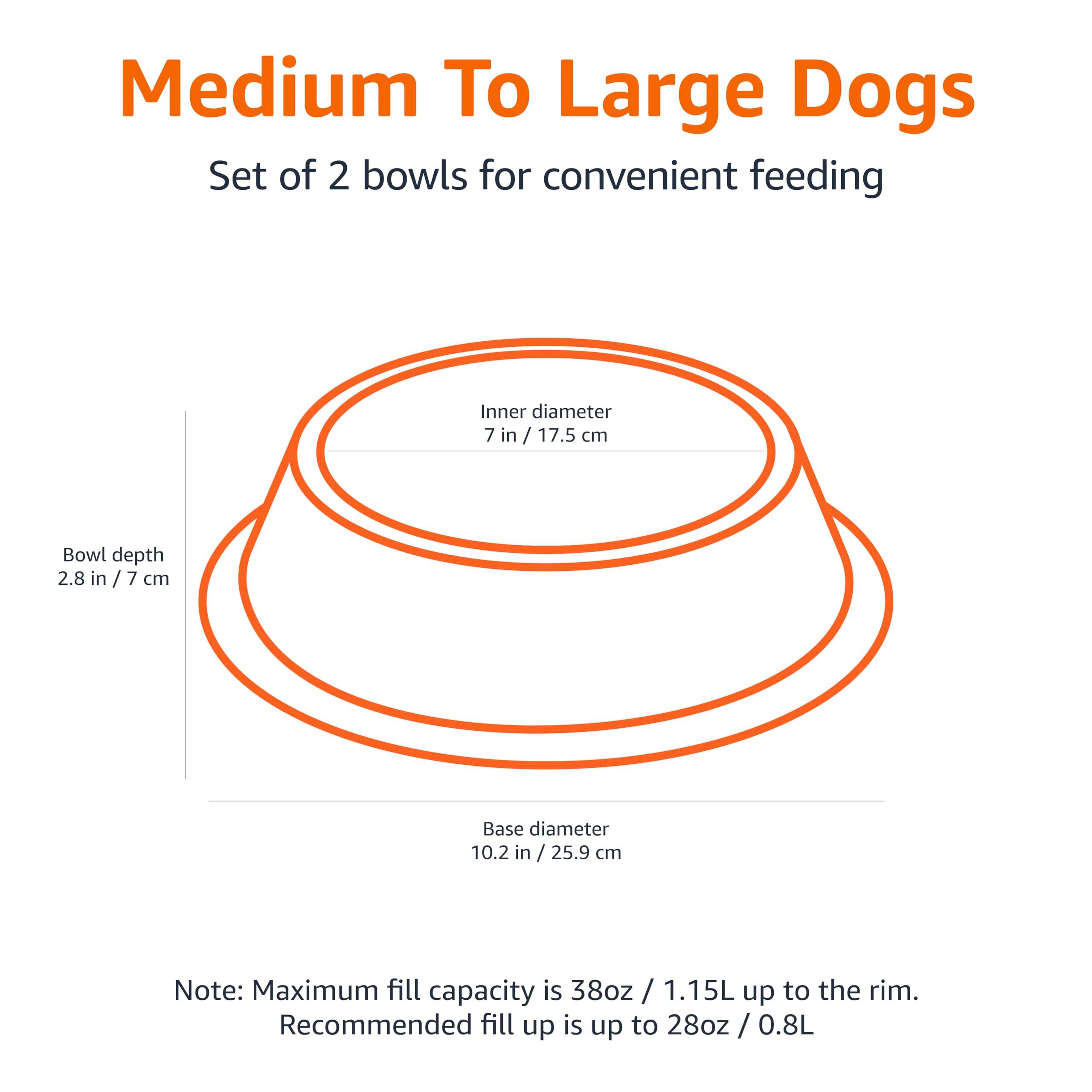Non-Skid Stainless Steel Pet Feeding Bowl