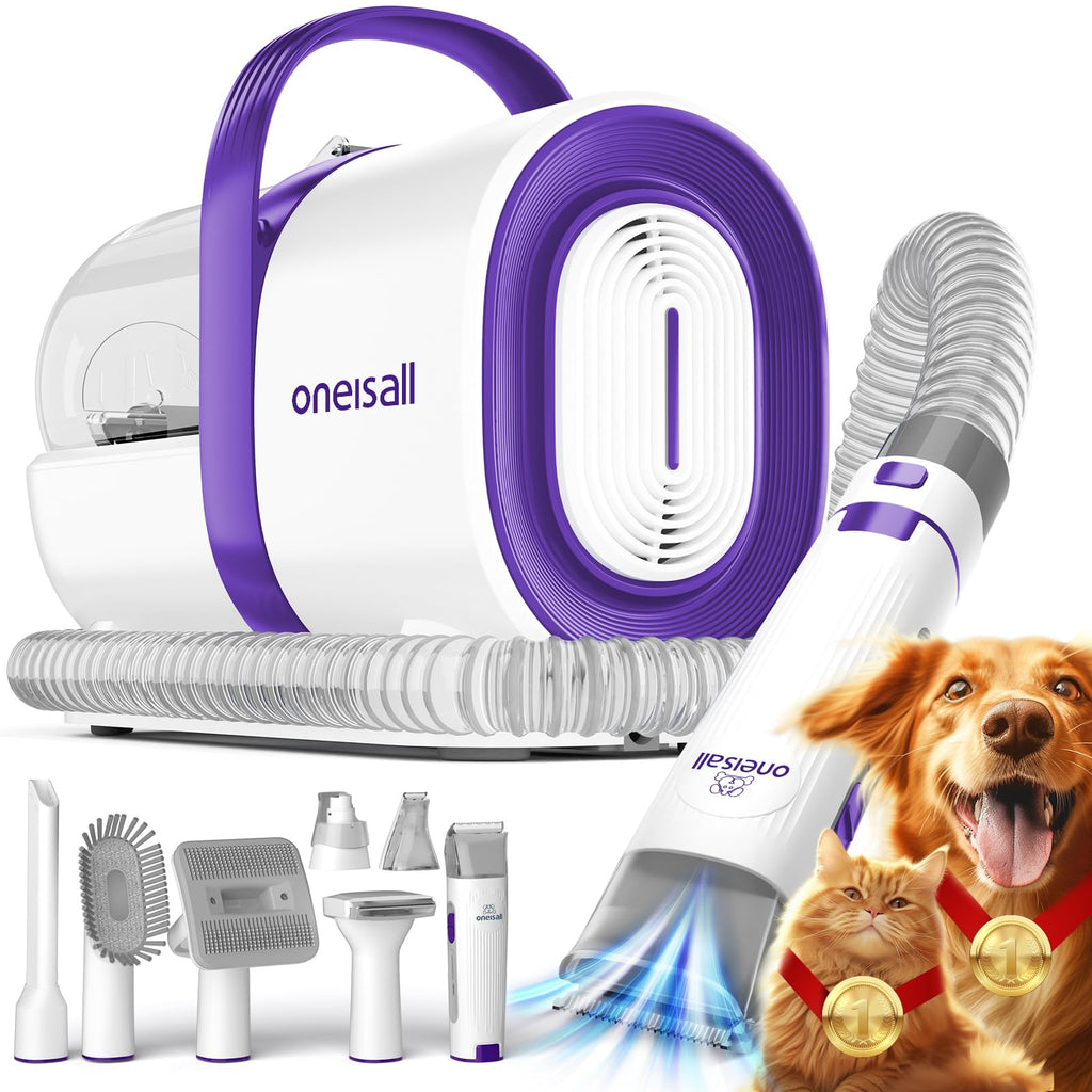 Pet Grooming Vacuum Kit with Clipper Tools
