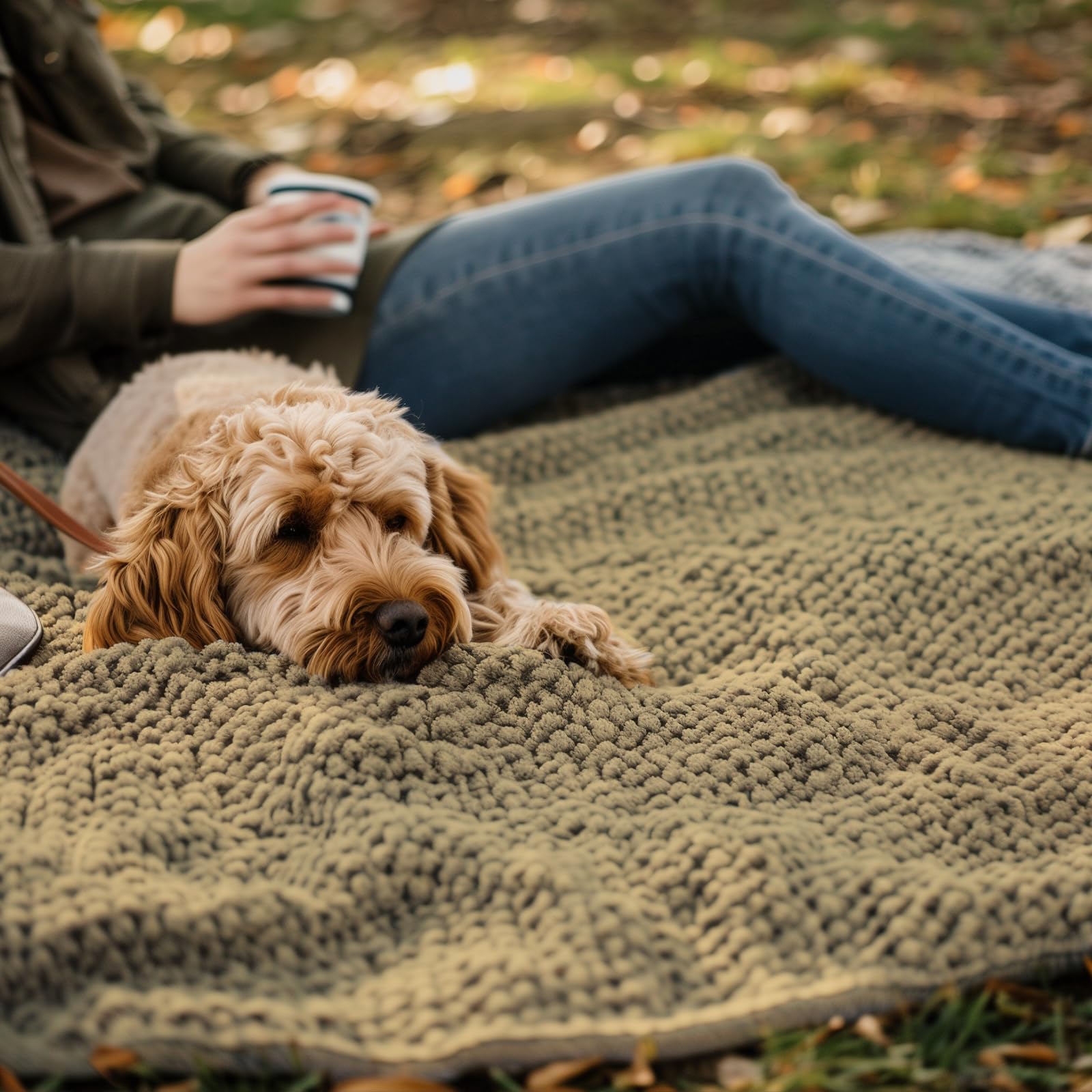Chenille Dog Blanket for Couch and Bed