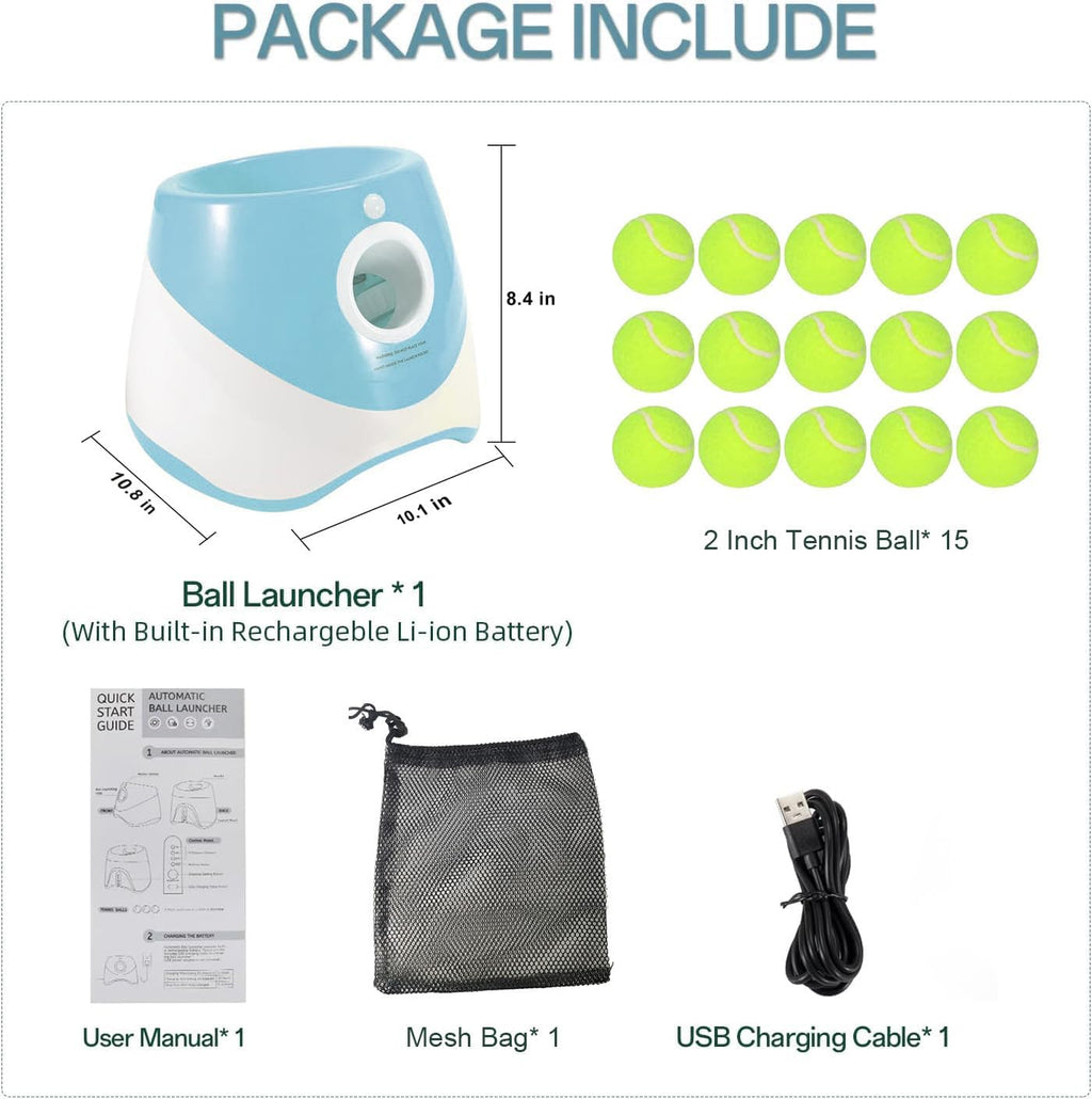 Automatic Dog Ball Launcher with Adjustable Range