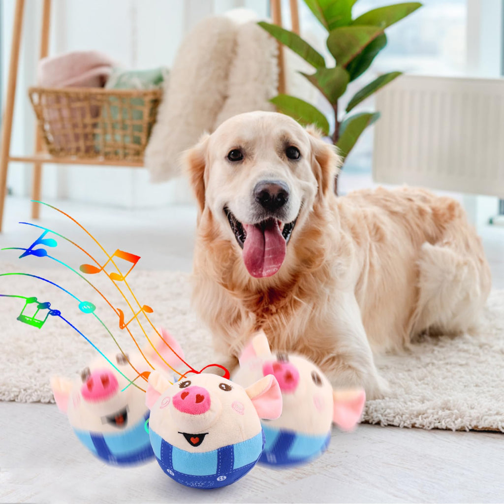 BABORUI Jumping Squeaky Dog Toys