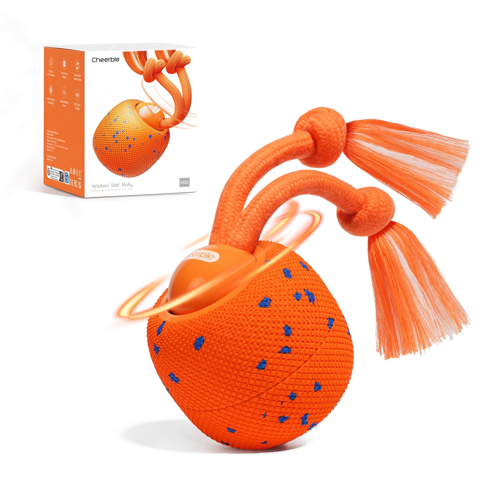Smart Interactive Rolling Dog Ball Toy