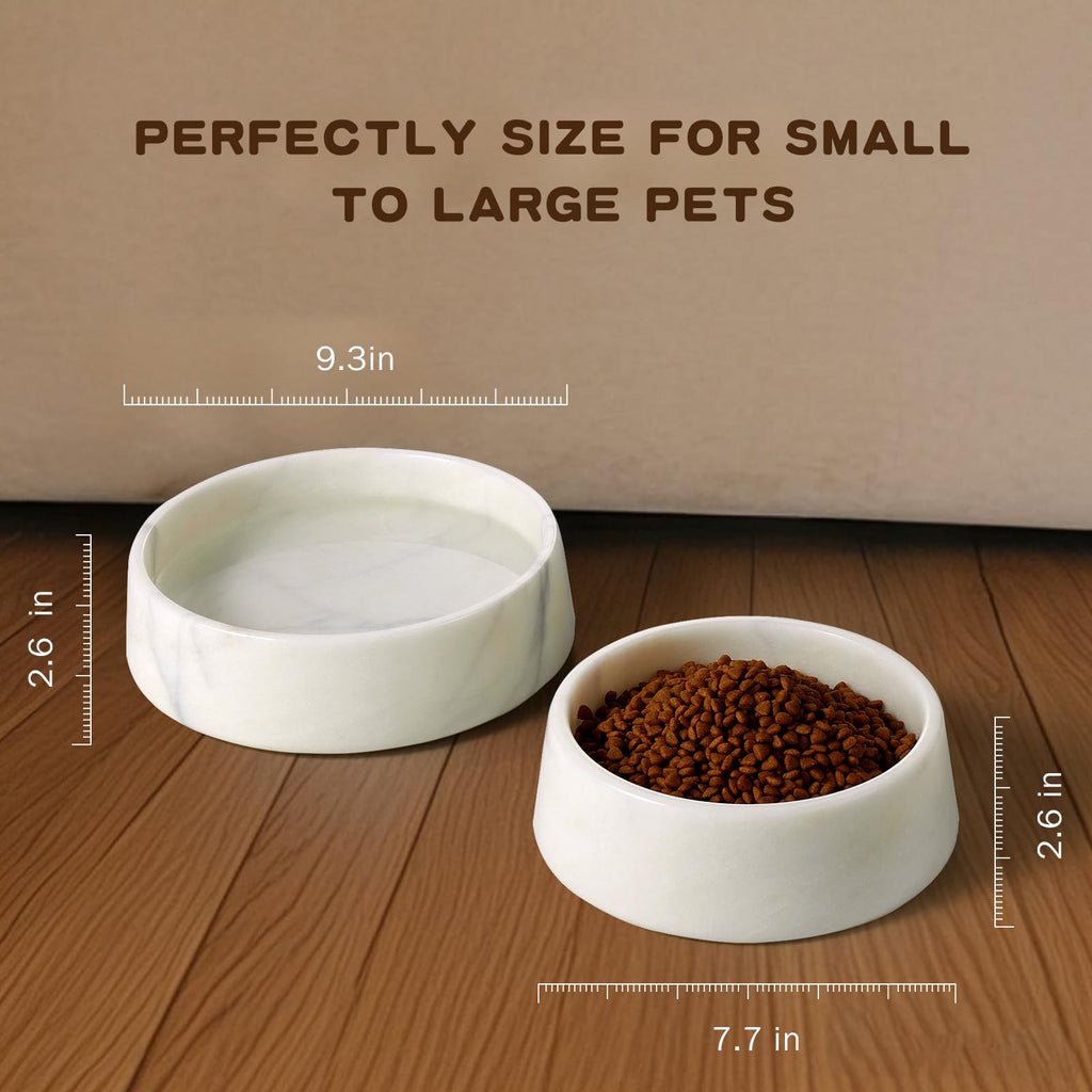 SAMAH Marble Dog Bowl