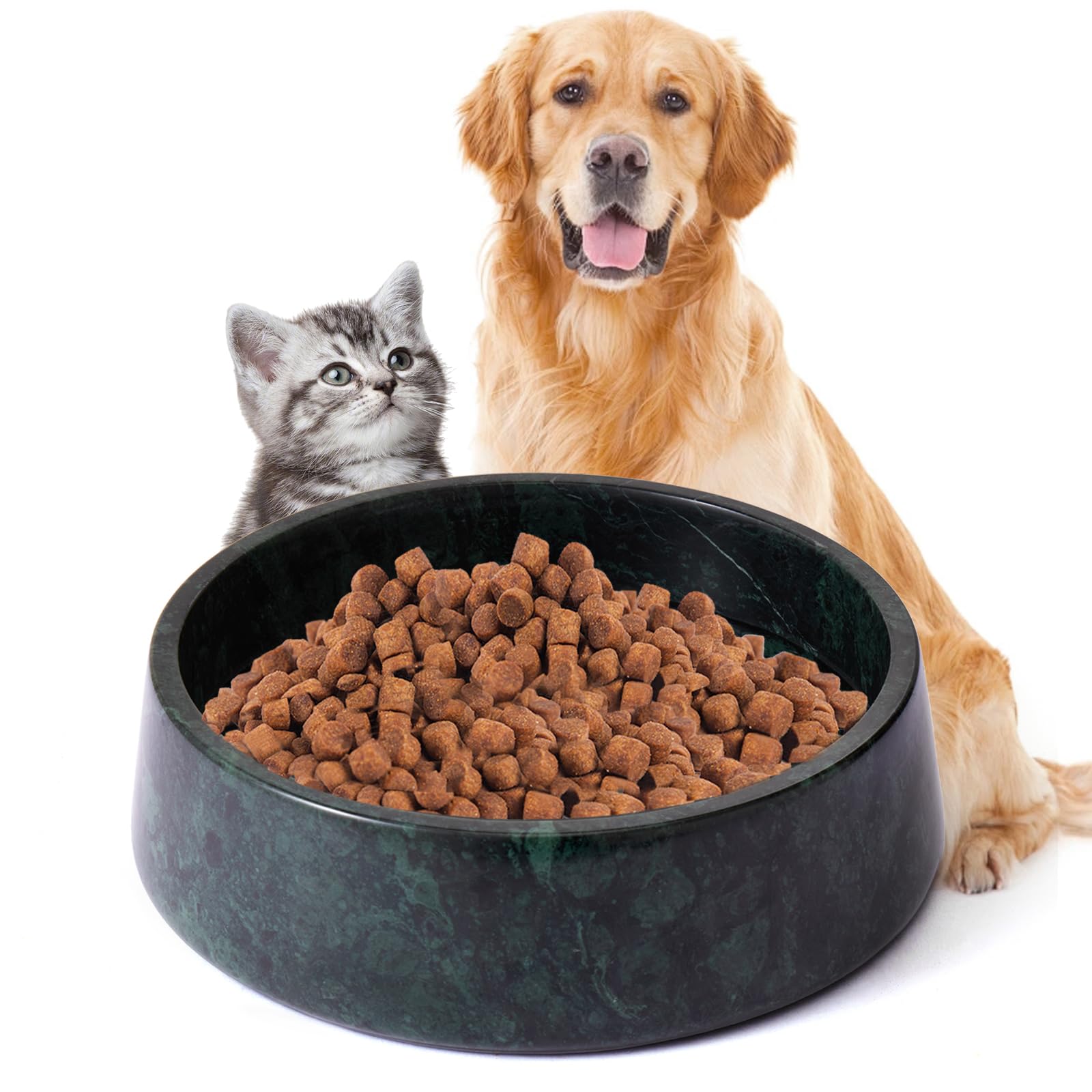 SAMAH Marble Dog Bowl
