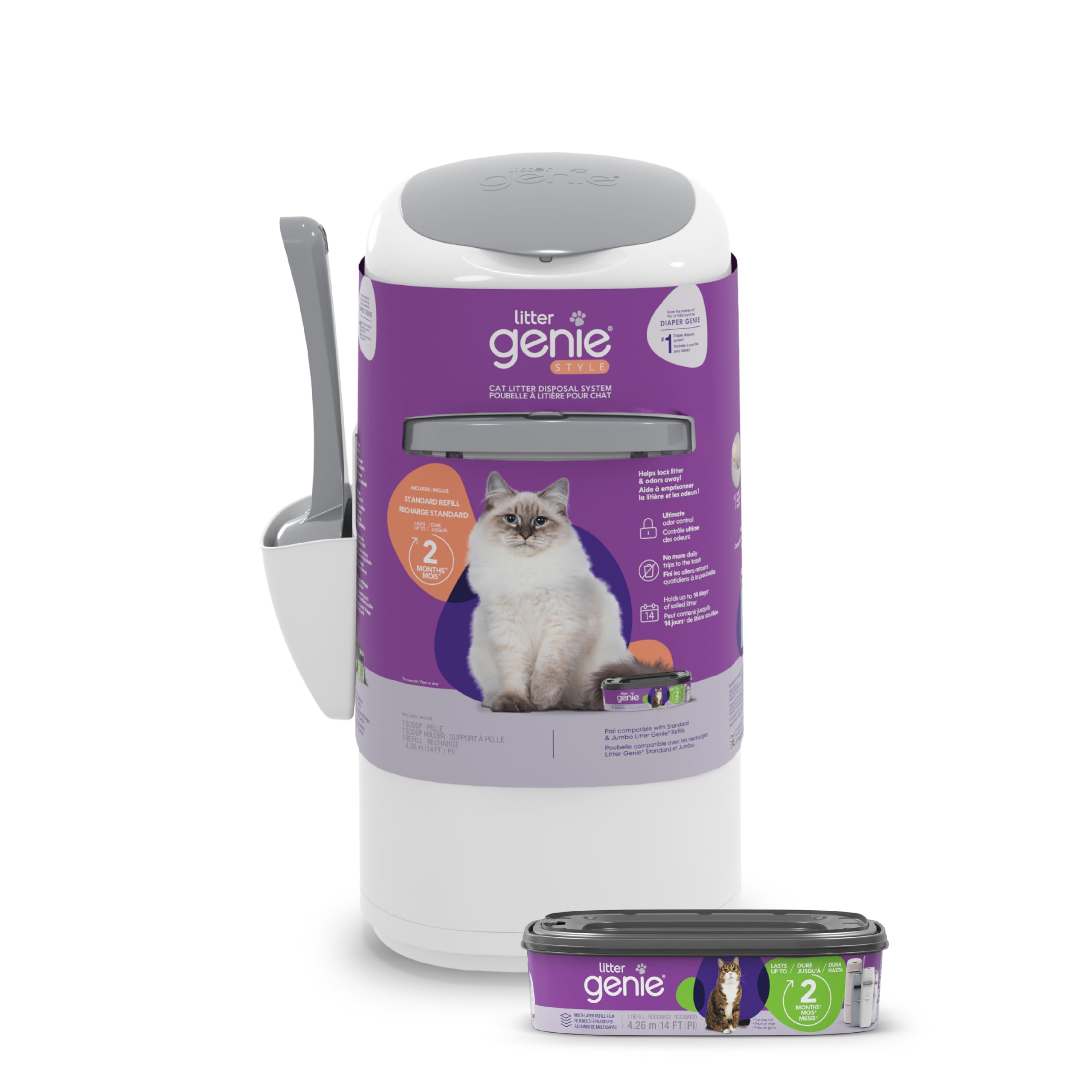 Cat Litter Waste Disposal Pail with Odor Lock