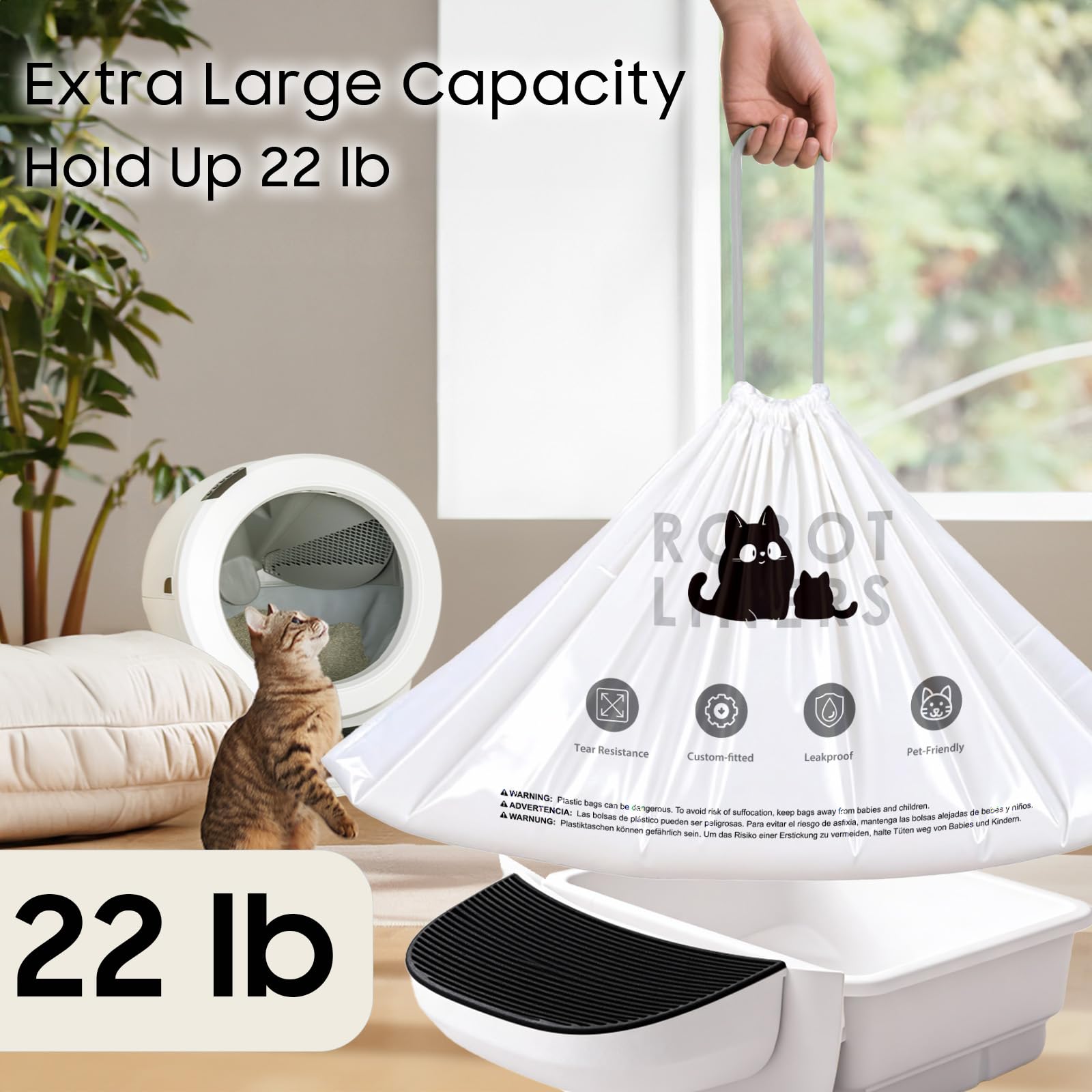 Heavy Duty Litter Box Waste Liner Bags