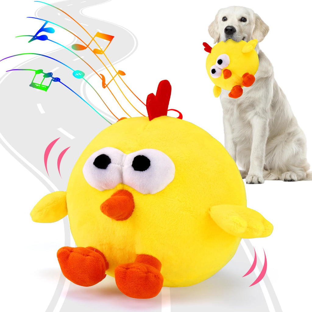 BABORUI Jumping Squeaky Dog Toys