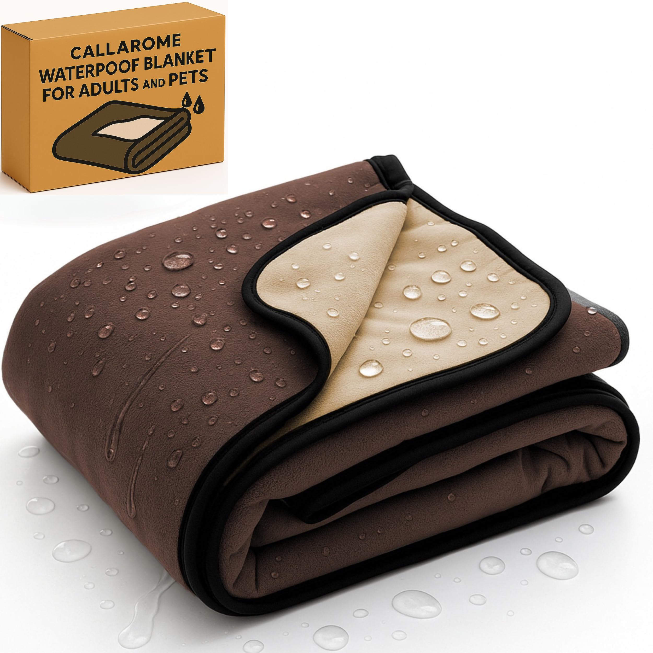 Waterproof Reversible Throw Blanket for Pets