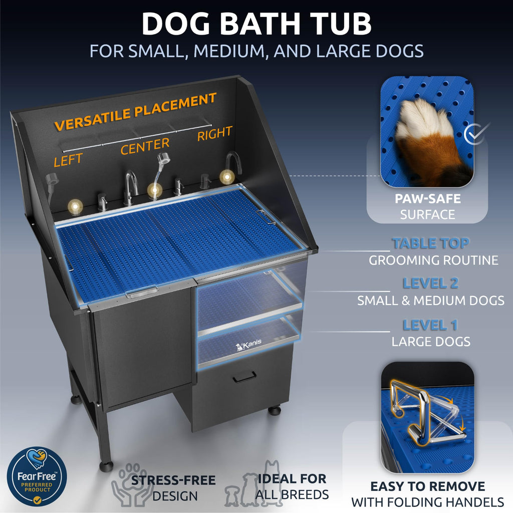 Stainless Steel Dog Washing Station with Shower