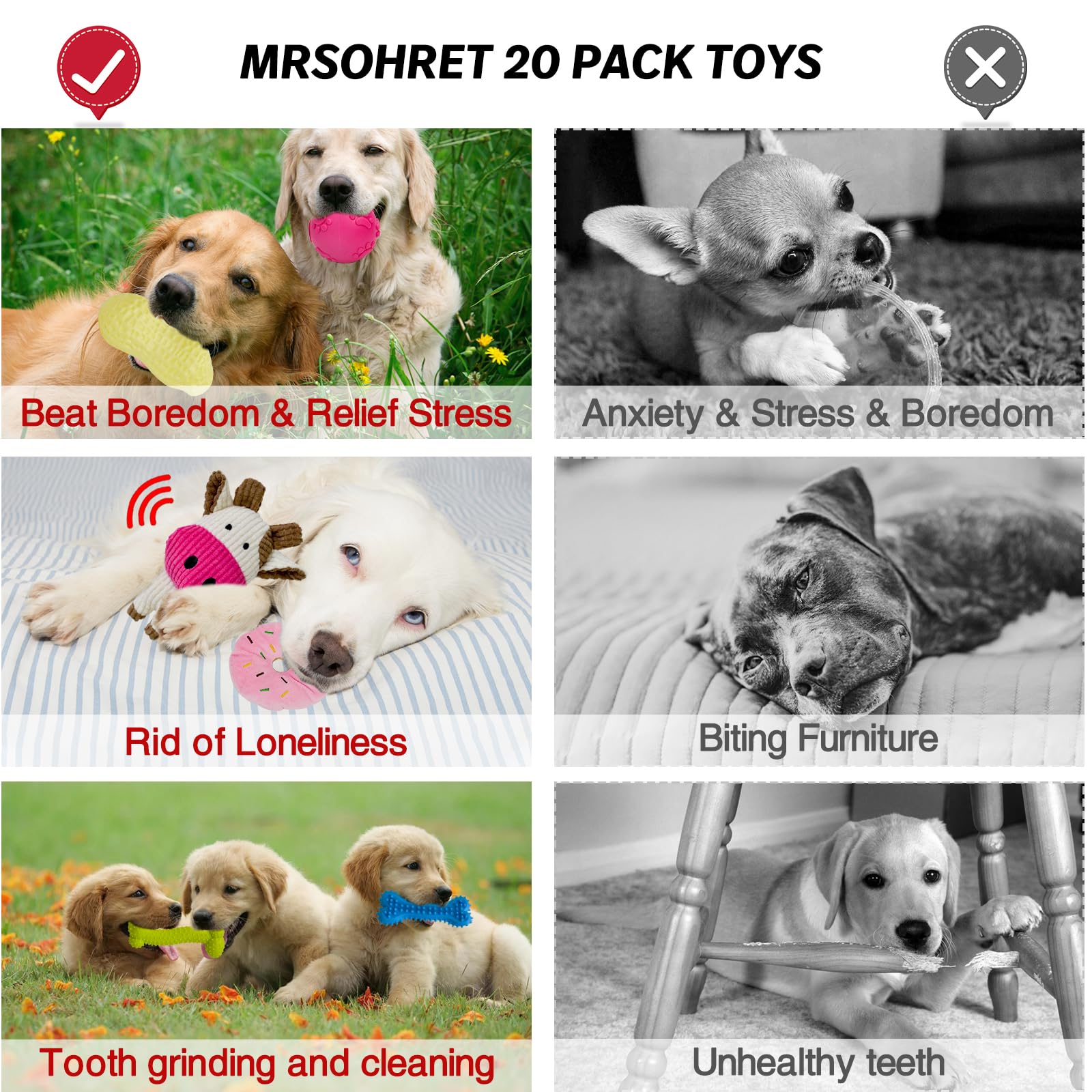 MRSOHRET Puppy Chew Toys for Teething