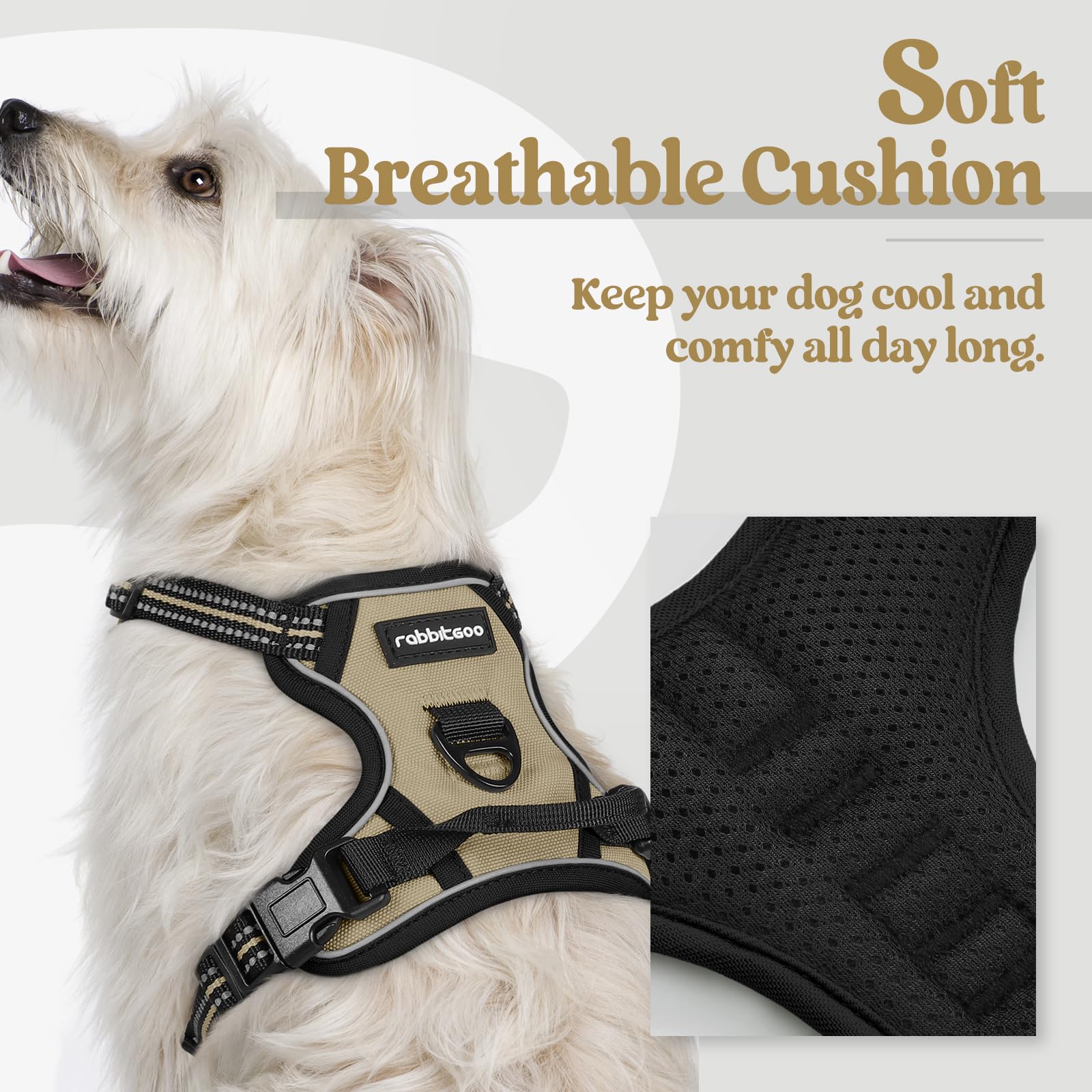 Reflective No Pull Dog Harness with Handle