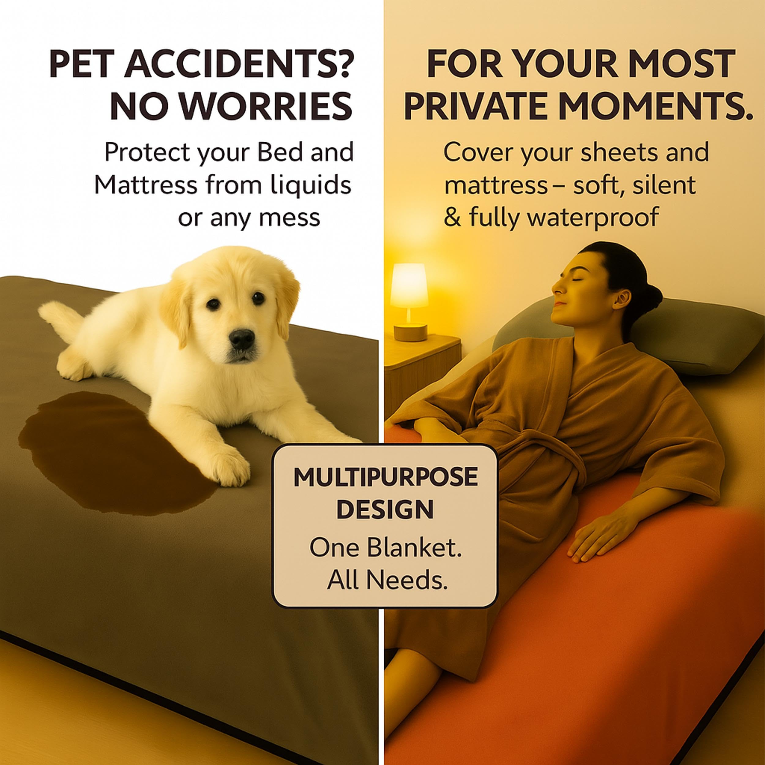 Waterproof Reversible Throw Blanket for Pets