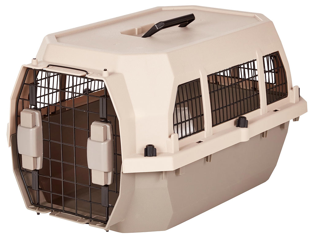 Durable Plastic Pet Carrier with Buckle Door