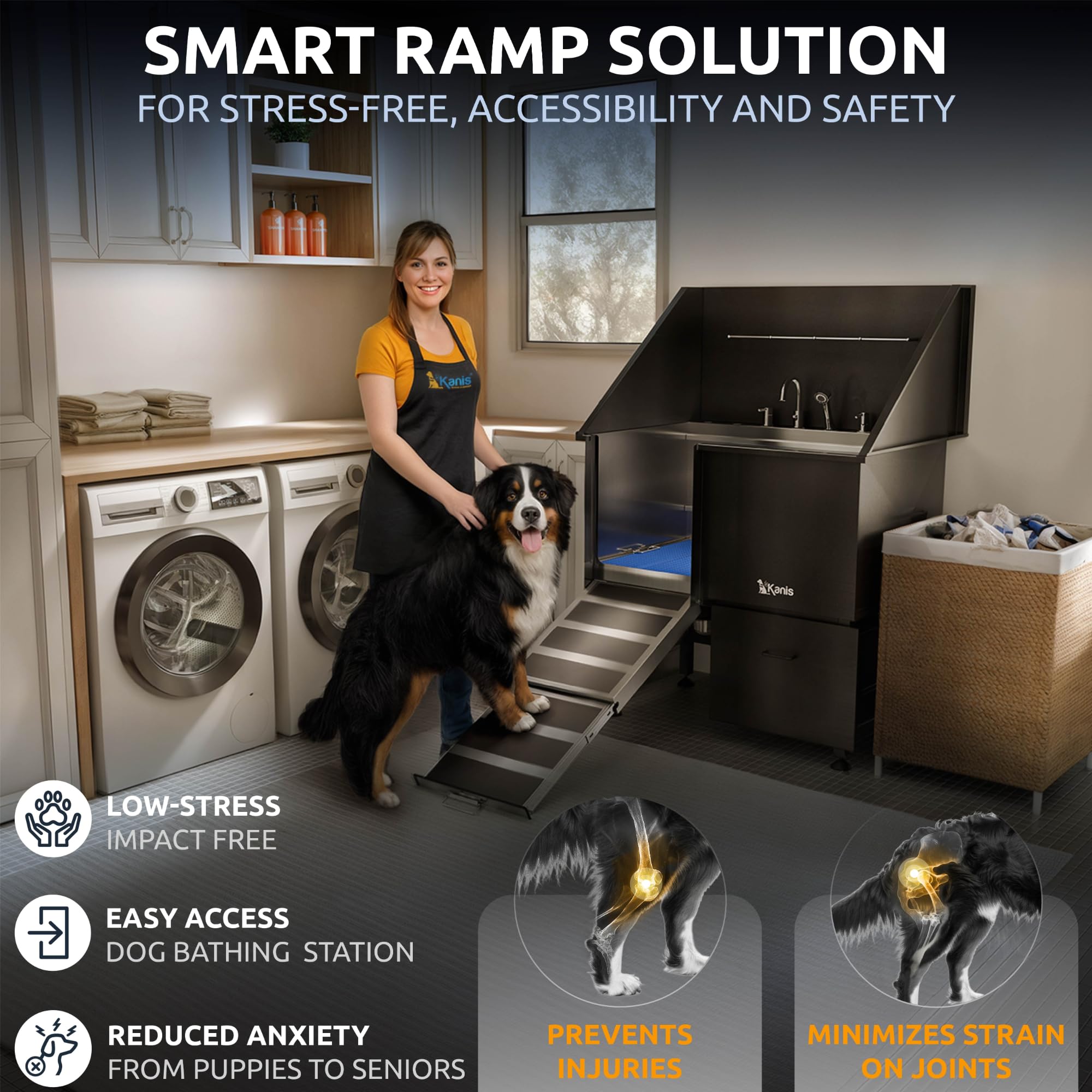 Stainless Steel Dog Washing Station with Shower