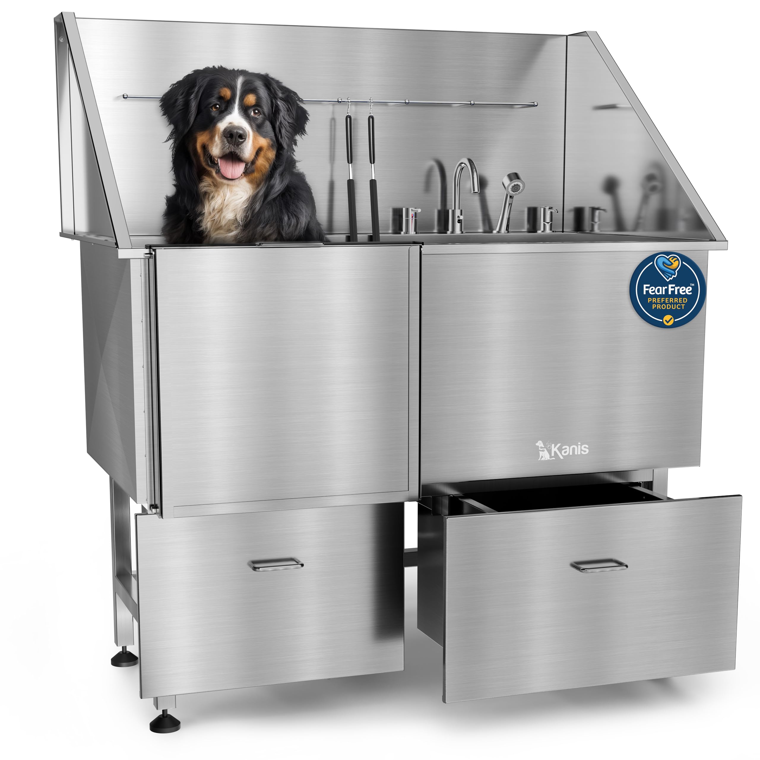 Stainless Steel Dog Washing Station with Shower