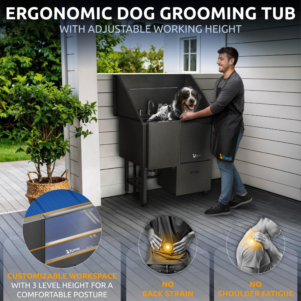 Stainless Steel Dog Washing Station with Shower
