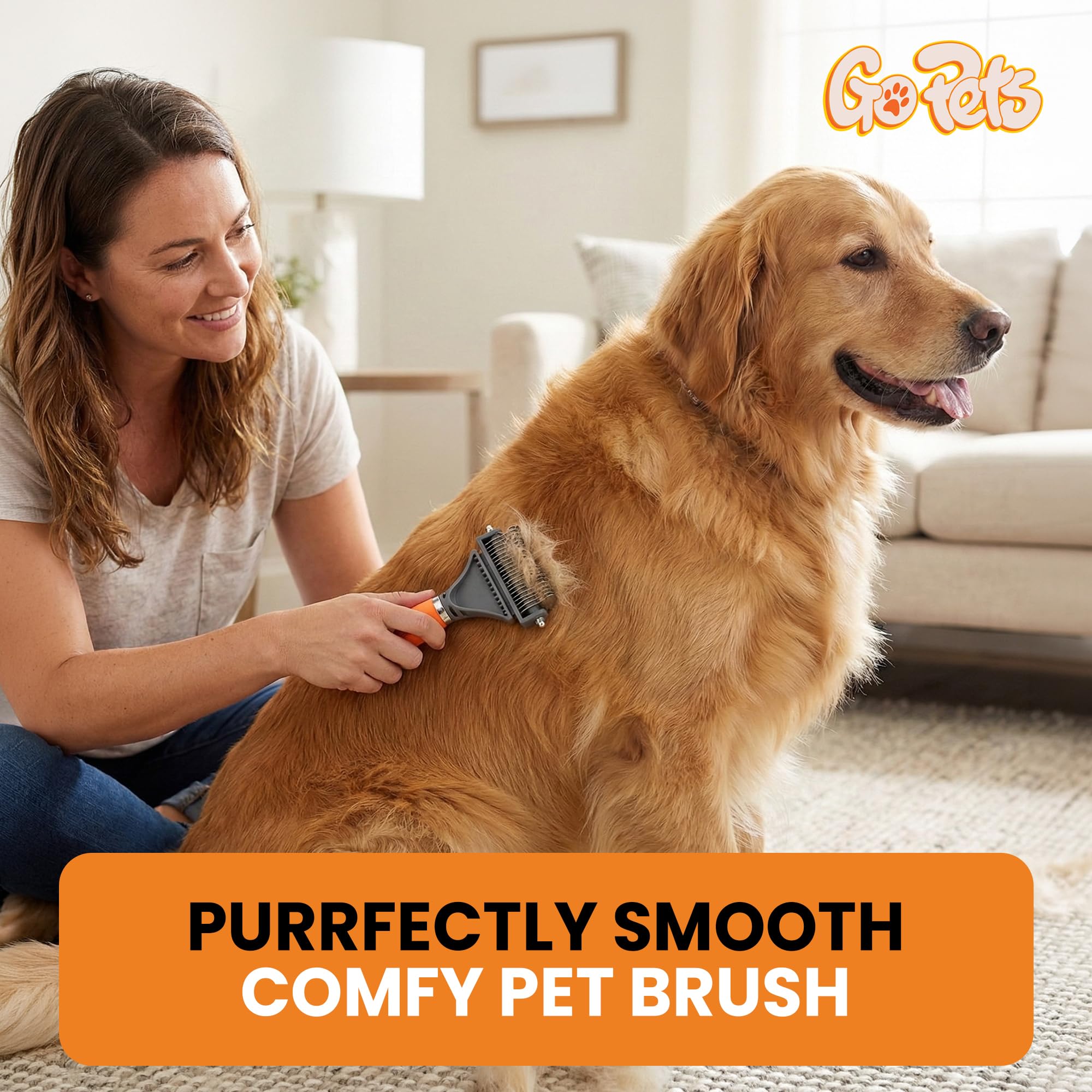 2-Sided Deshedding and Dematting Pet Comb
