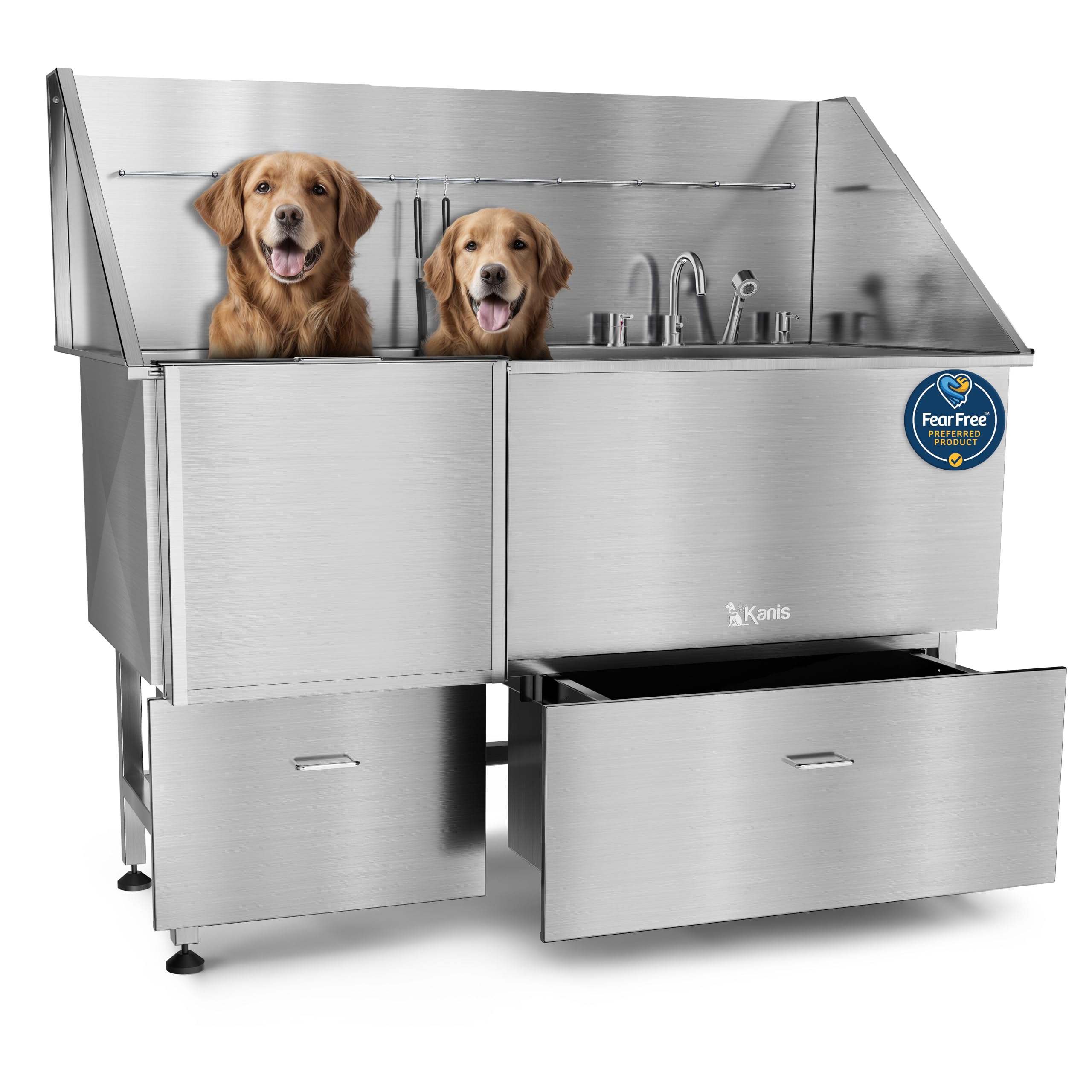 Stainless Steel Dog Washing Station with Shower